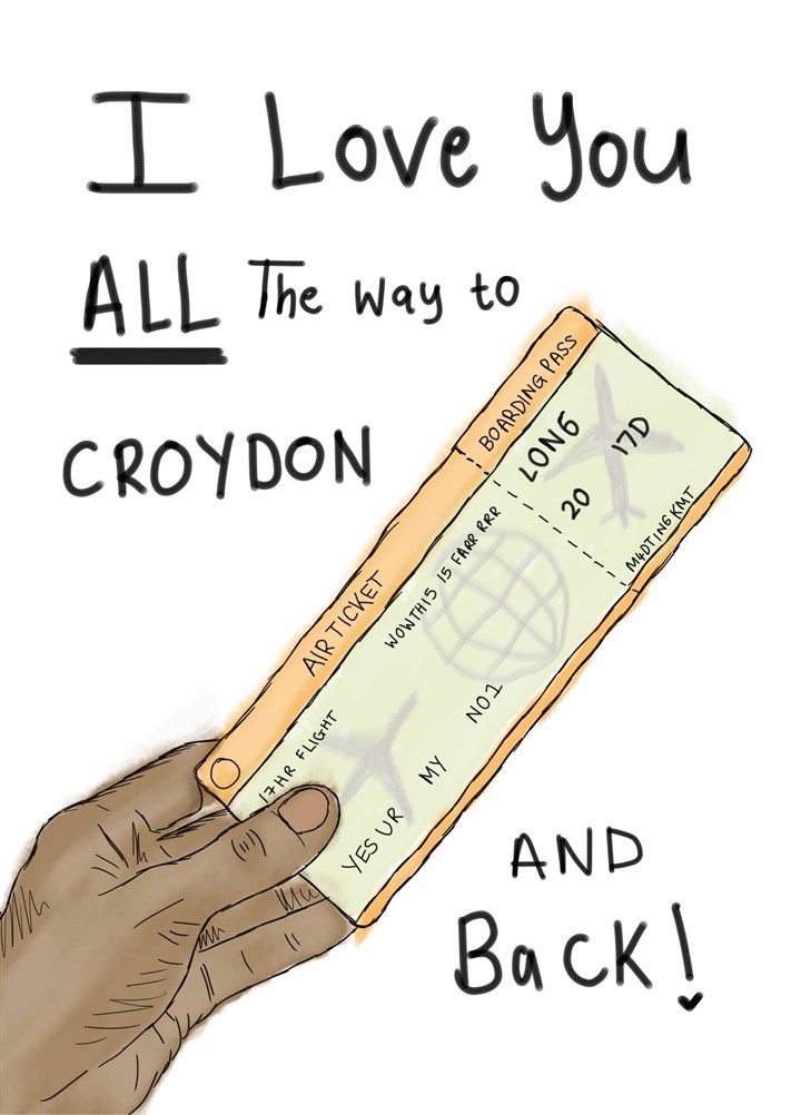 All The Way To Croydon Card