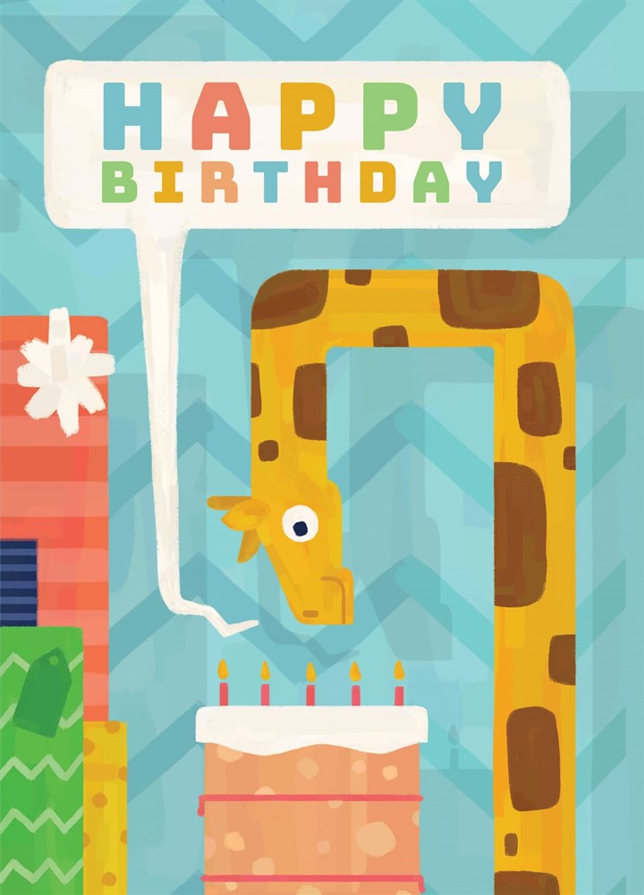 Happy Giraffe Card