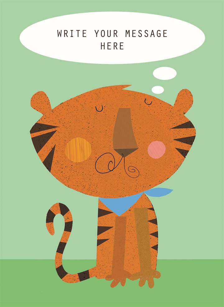 Cool Tiger Personalised Card