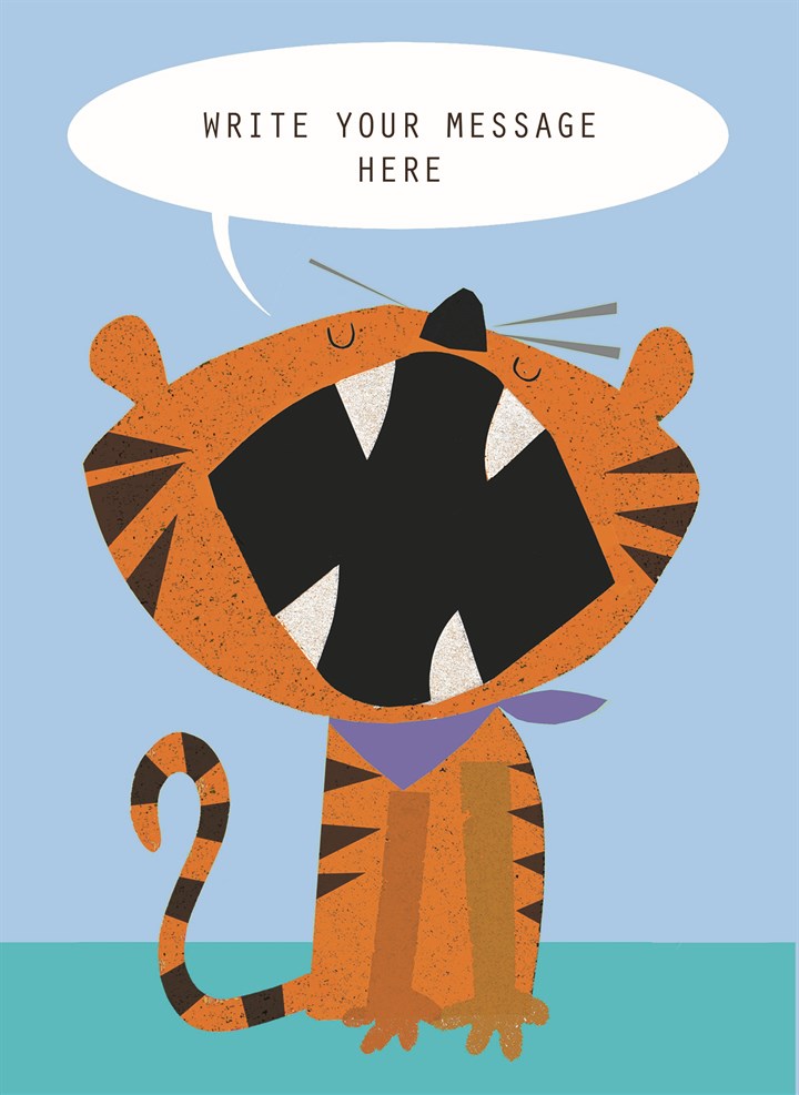 Tiger Personalised Card