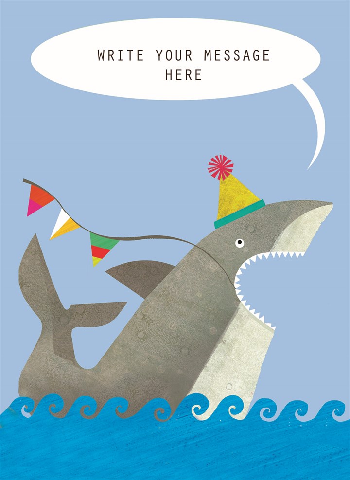 Party Shark Personalised Card