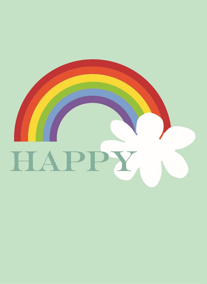 Happy Rainbow Card