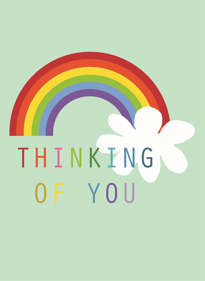 Thinking Of You Rainbow Card