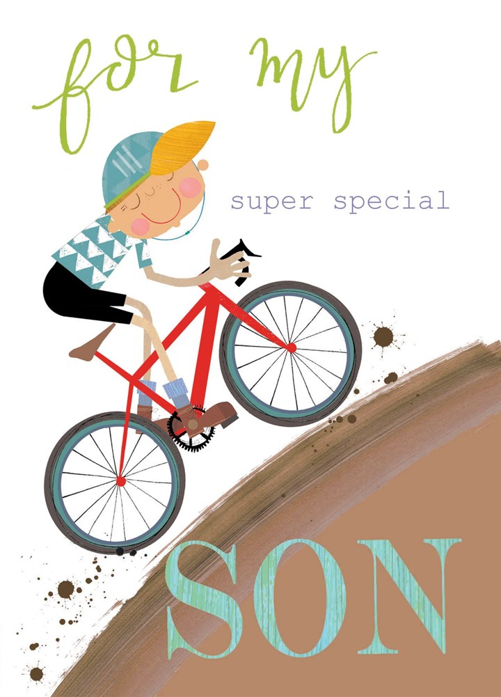 Mountain Biking Son Card