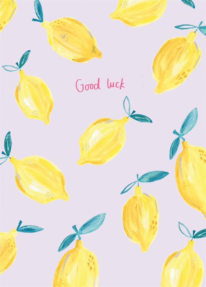 Good Luck Lemons Card
