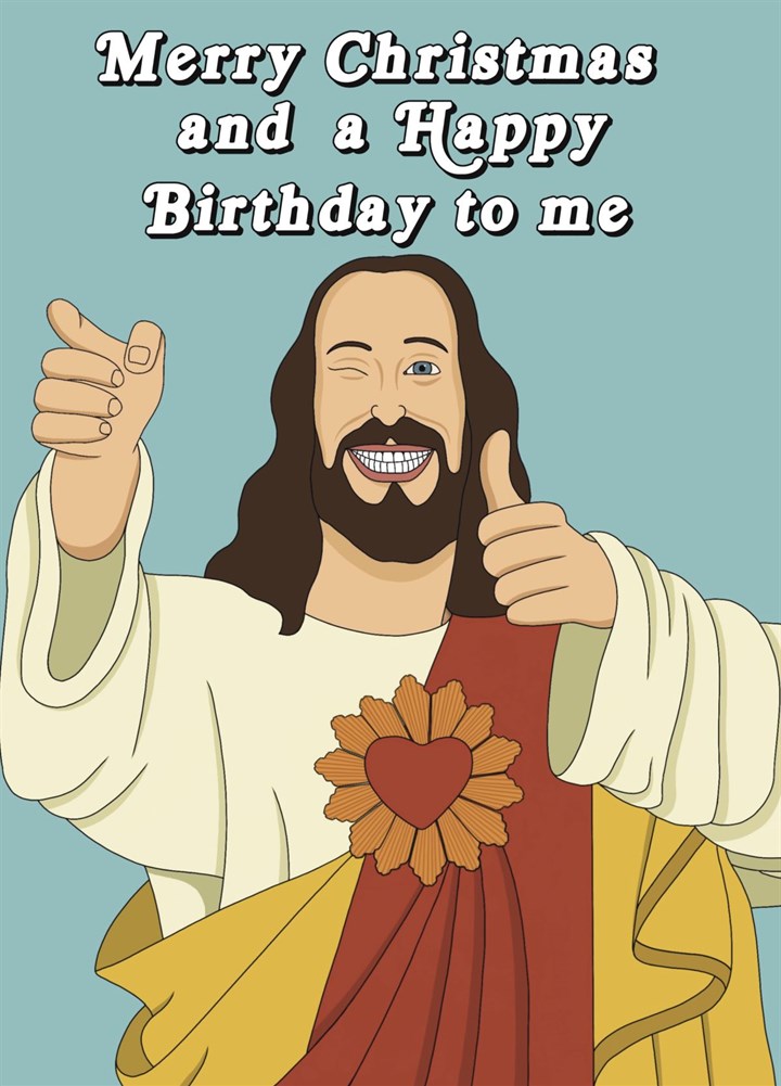 Dogma Buddy Christ Christmas And Birthday Card