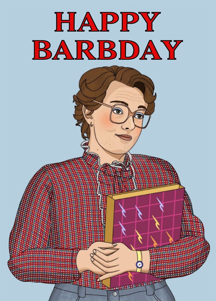 Barb Stranger Things Birthday Card