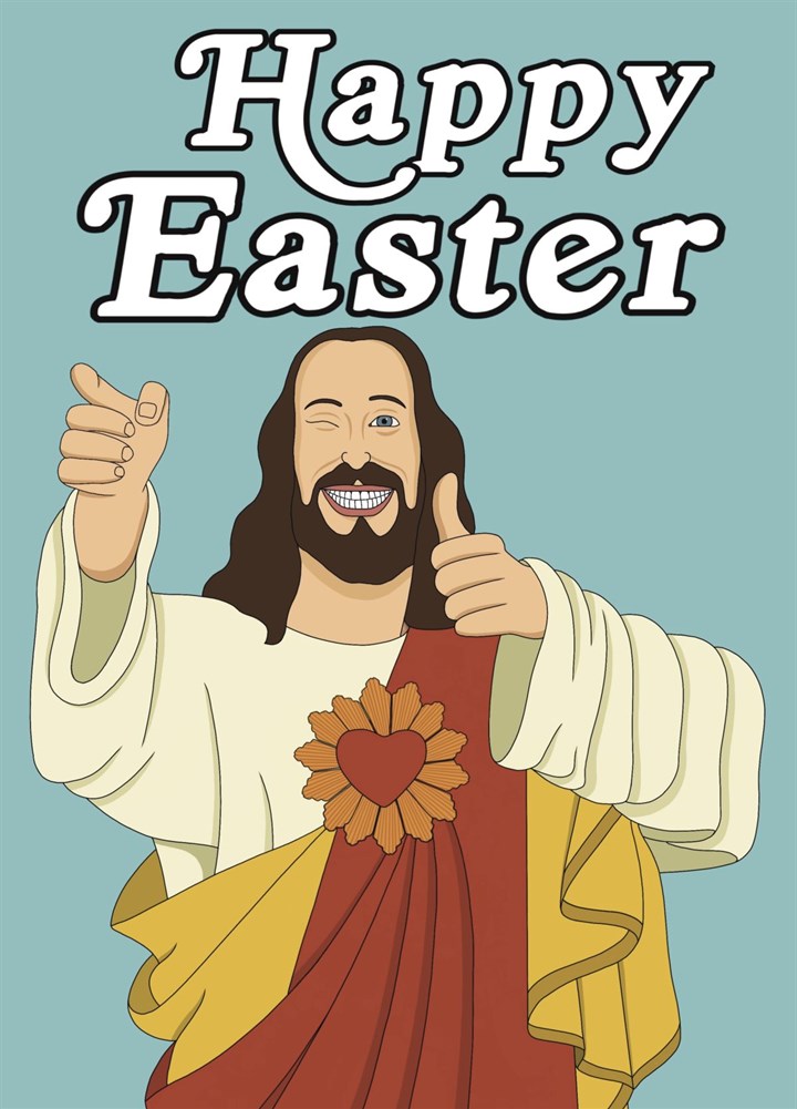 Dogma Buddy Christ Easter Card
