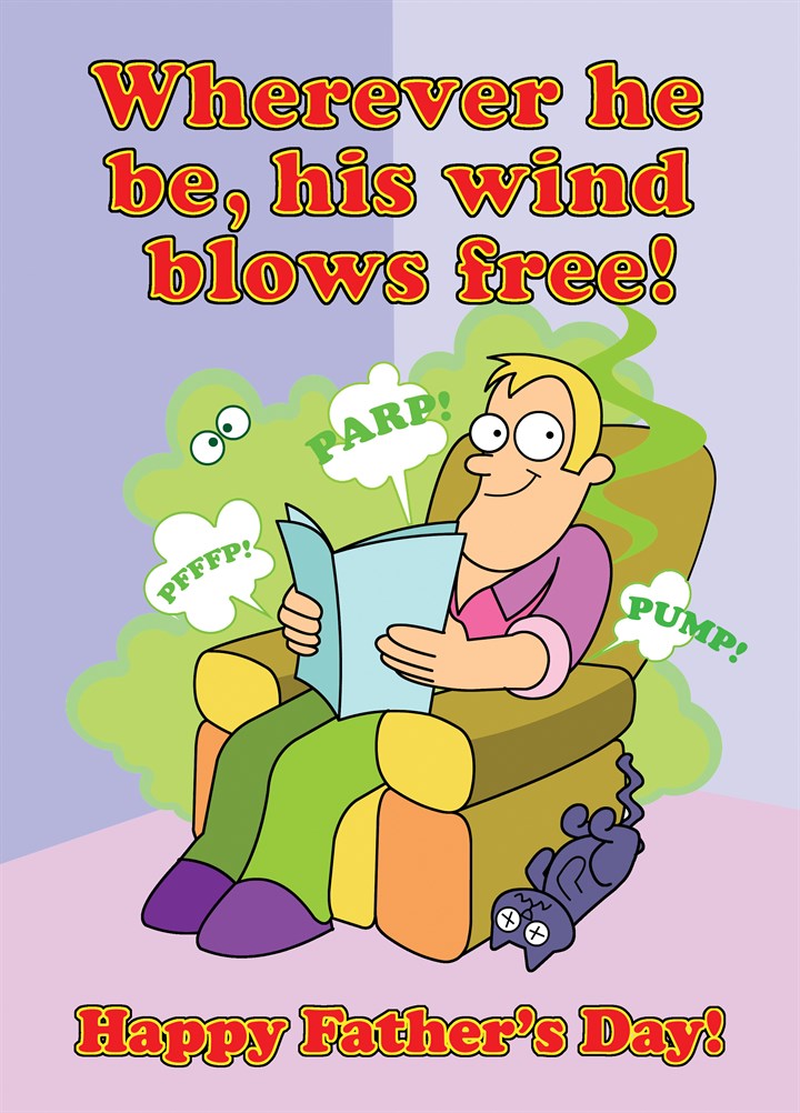 Let Your Wind Blow Free Card