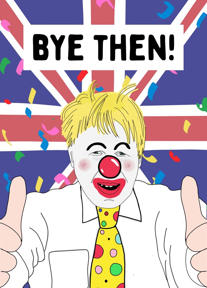 Funny Boris Leaving Card
