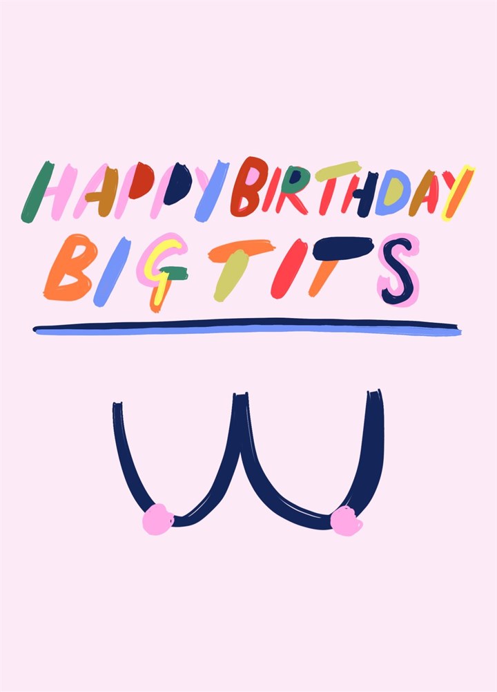 Happy Birthday Big Tits Card