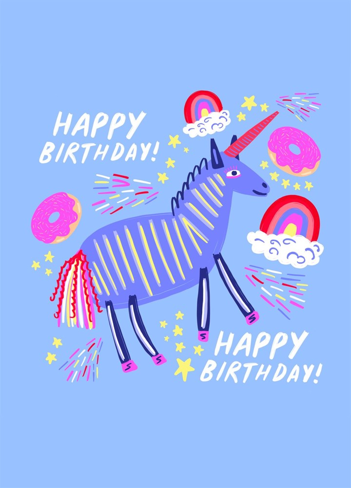 Cute Birthday Unicorn Card