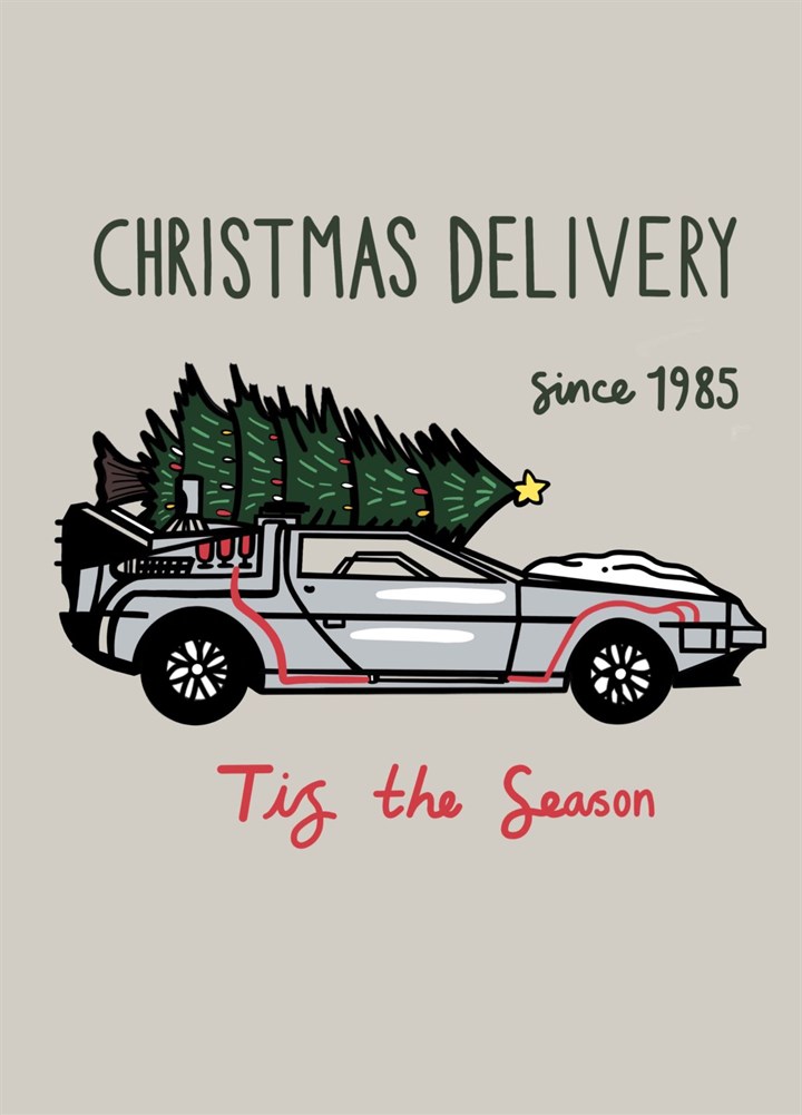Back To The Future Inspo Christmas Card