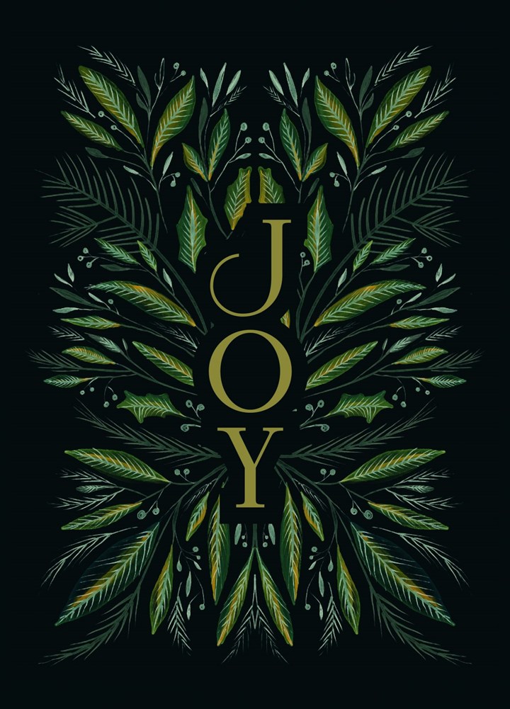Greenery Joy Card