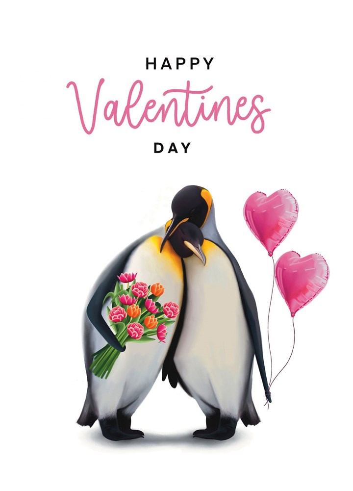 Penguins In Love Card