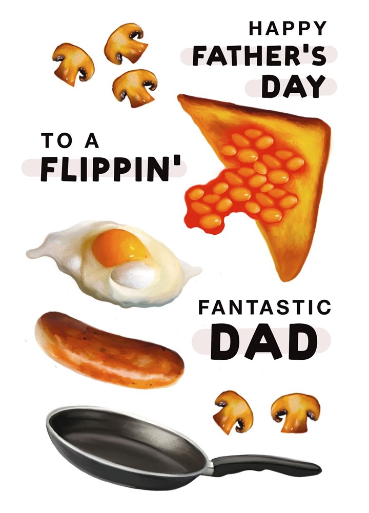 Flippin' Fantastic Dad Father's Day Card