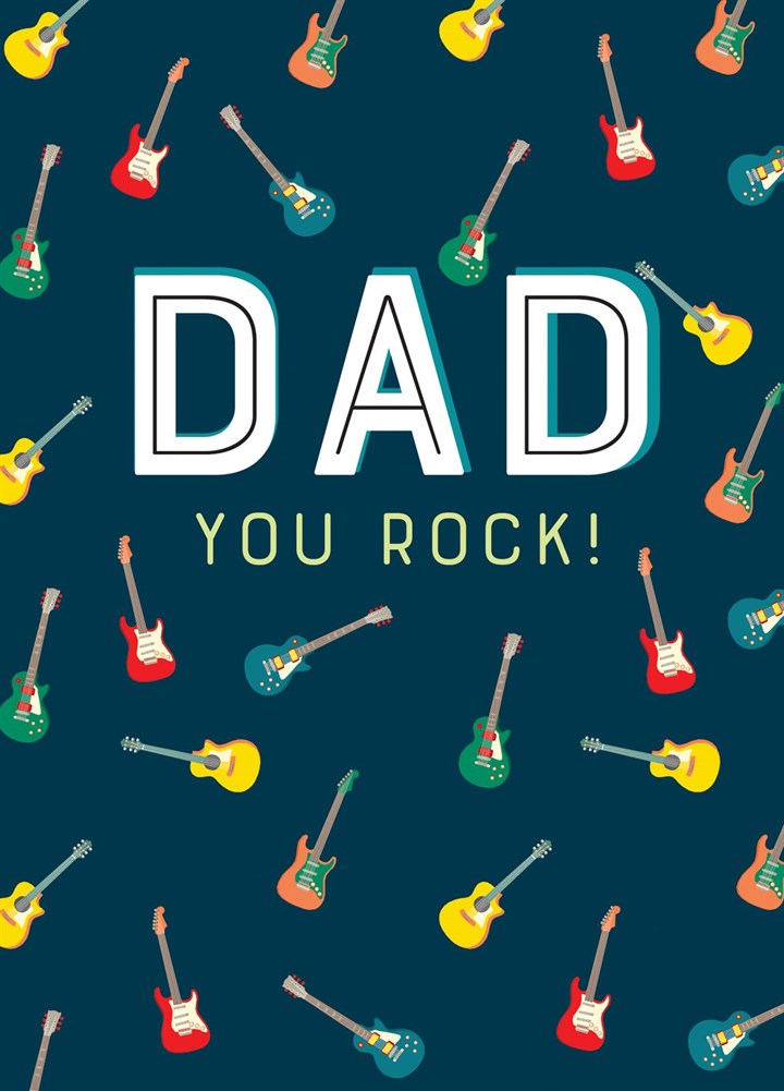 Dad You Rock! Card