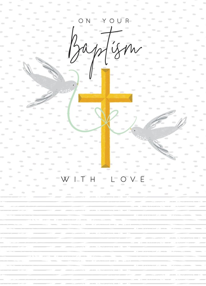 On Your Baptism With Love Card