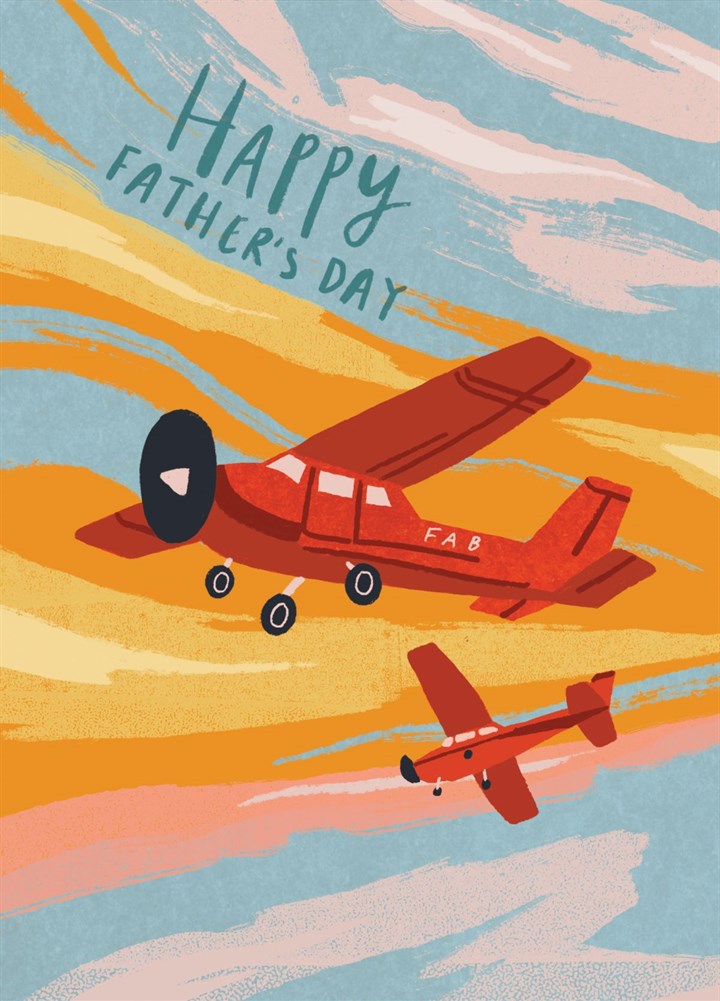 Fathers Day Aeroplanes Card