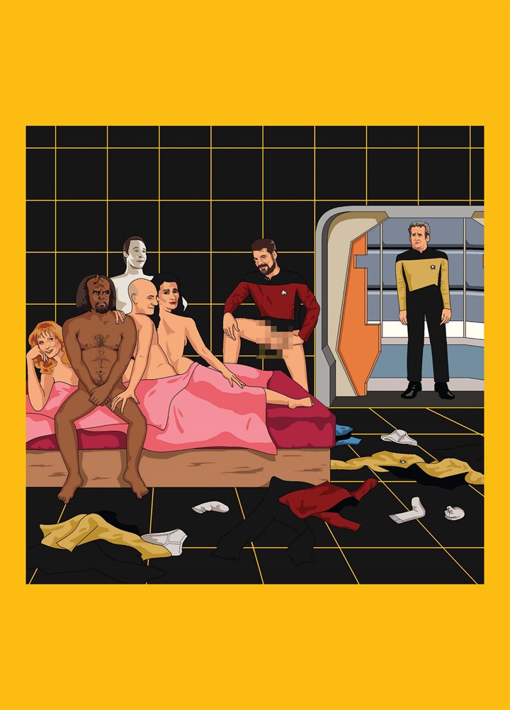 Awkward Star Trek Orgy Card