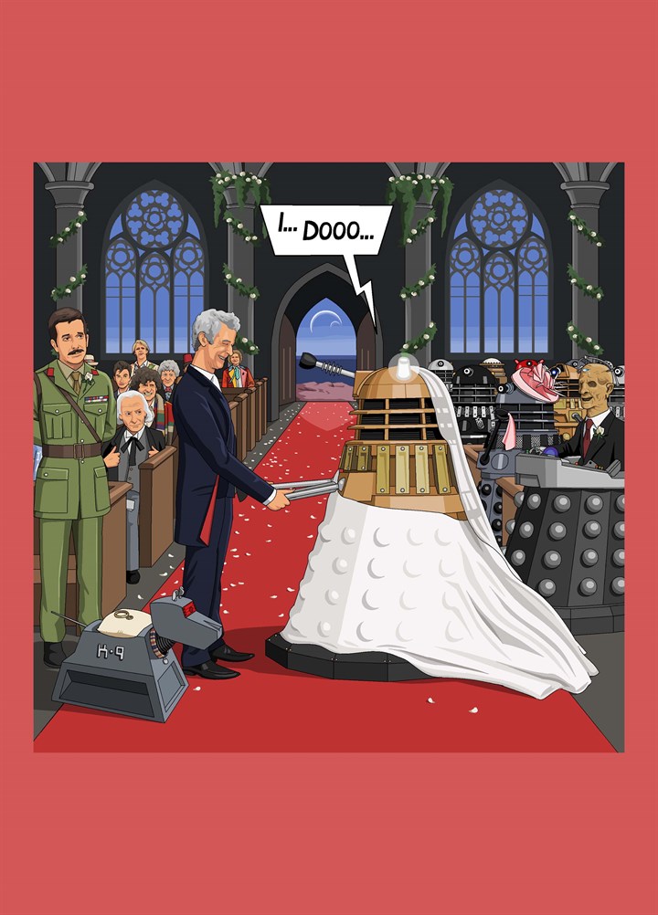 Dr Who Wedding Card