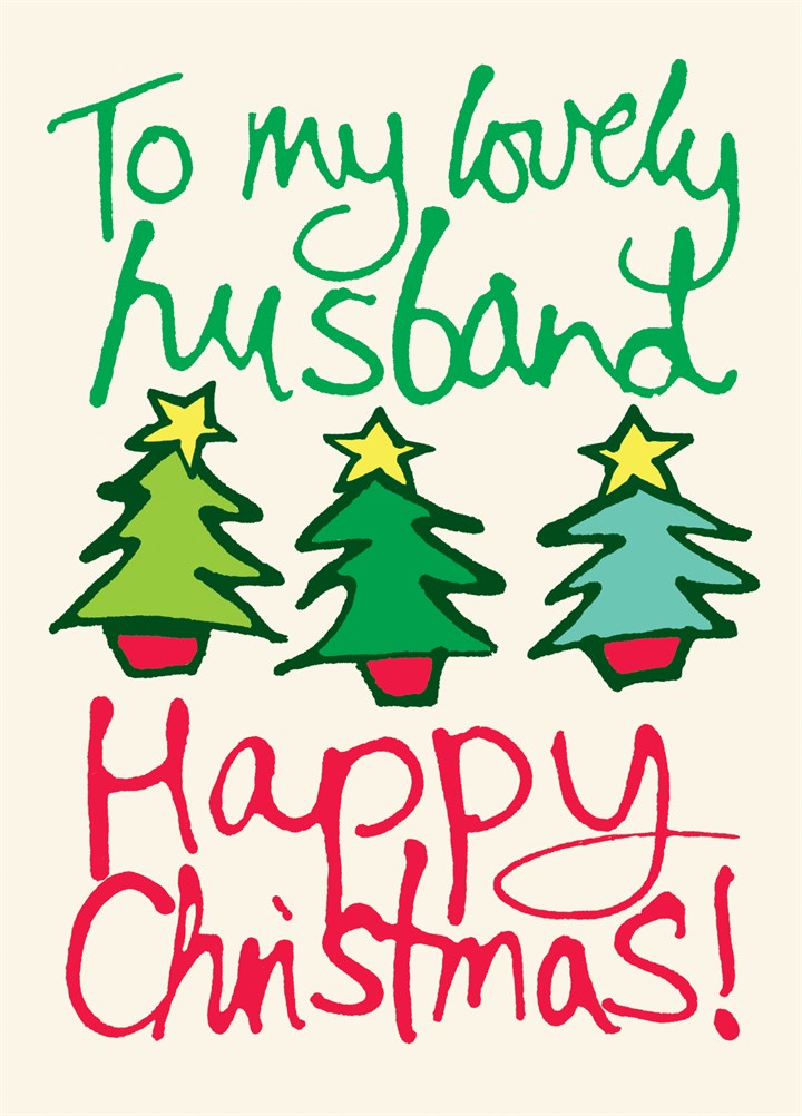 Lovely Husband Christmas Card