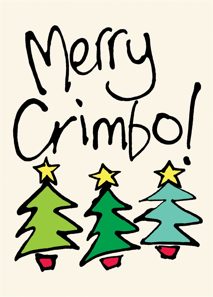 Merry Crimbo Trees Card