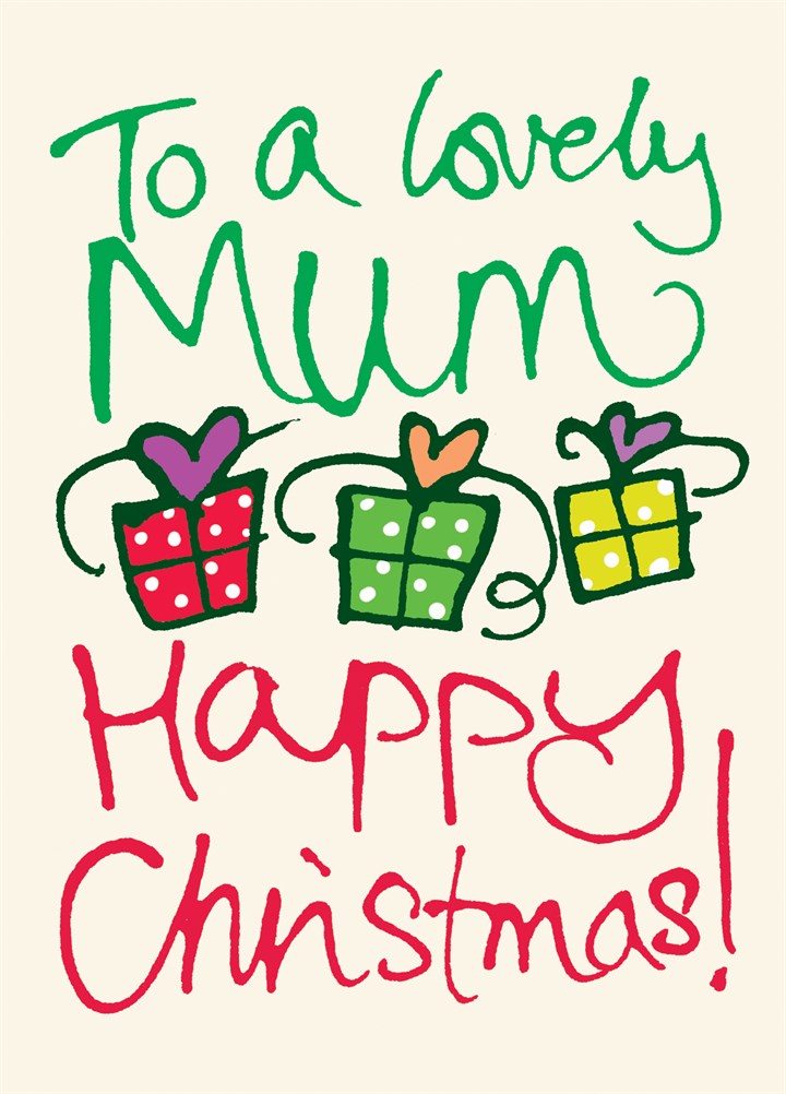 Lovely Mum Christmas Card