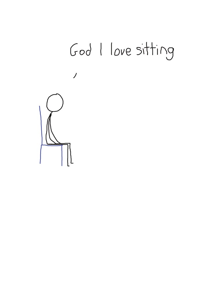 God, I Love Sitting Card