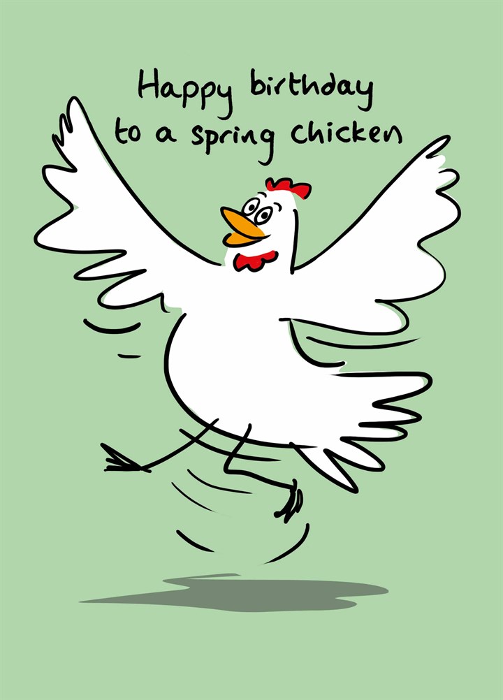 Birthday Spring Chicken Card
