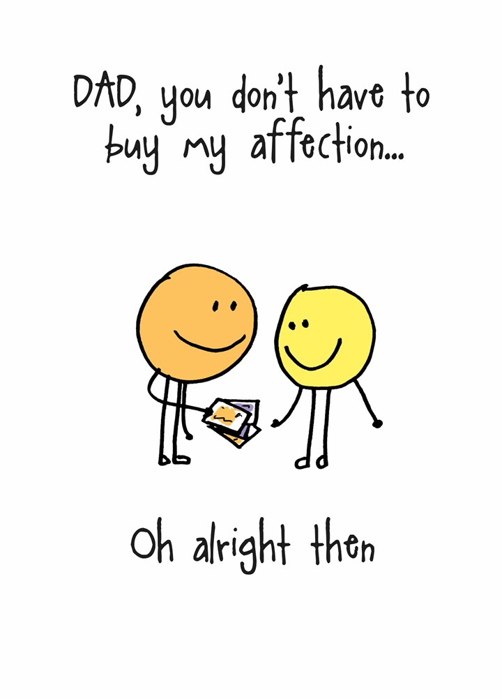 Buy My Affection Card