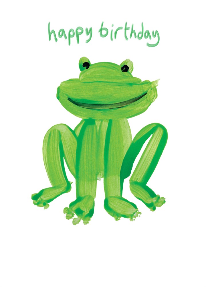 Happy Birthday Frog Card