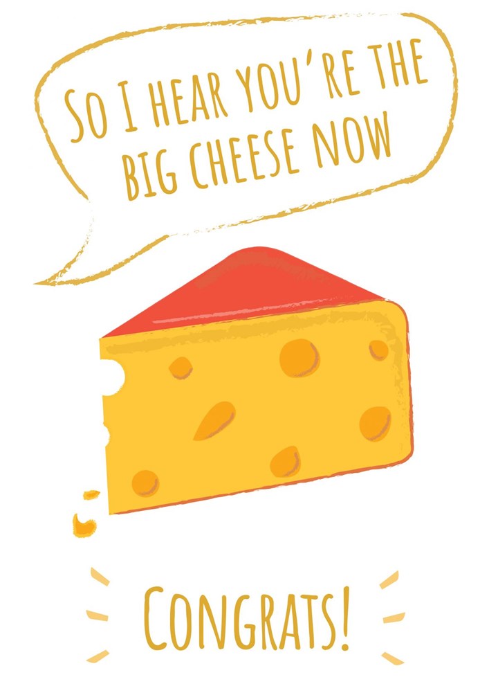 Big Cheese - Happy New Job Card