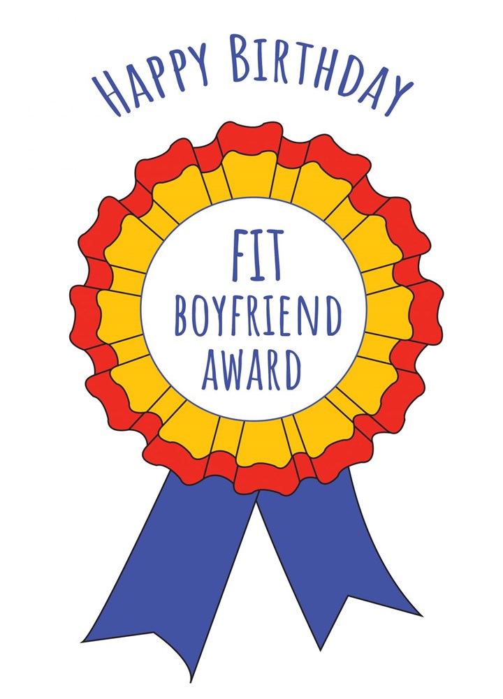 Fit Boyfriend Award Card