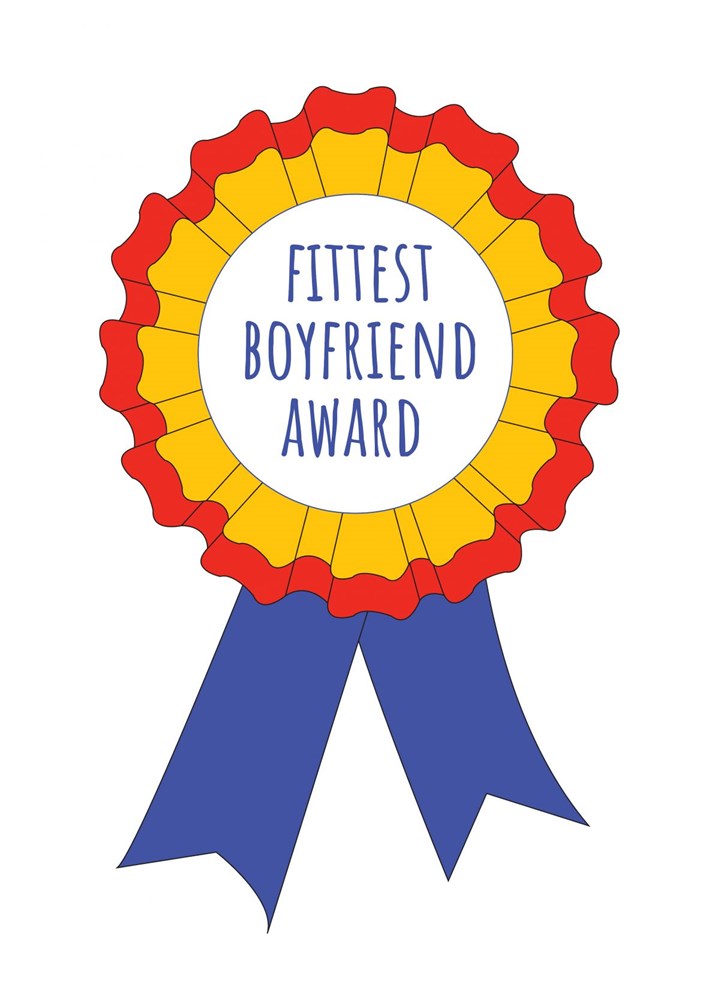 Fittest Boyfriend Award Card