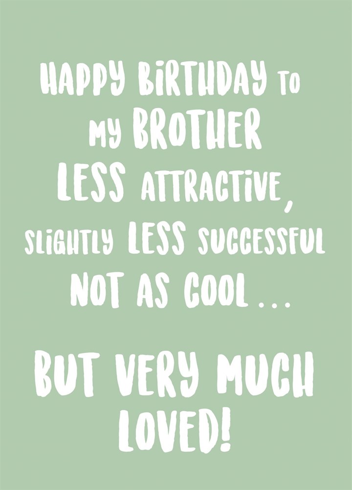 To My Brother Card