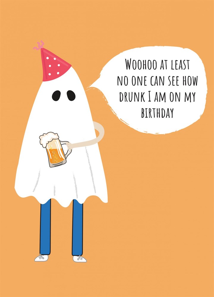 October Drunk Birthday Card