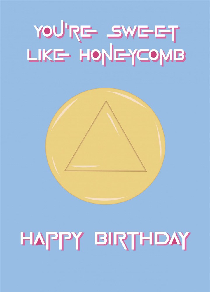 Squid Games Honeycomb Birthday Card