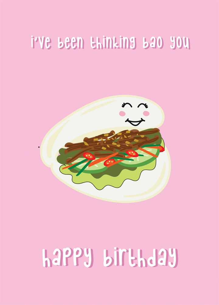 Thinking Bao You Birthday Card