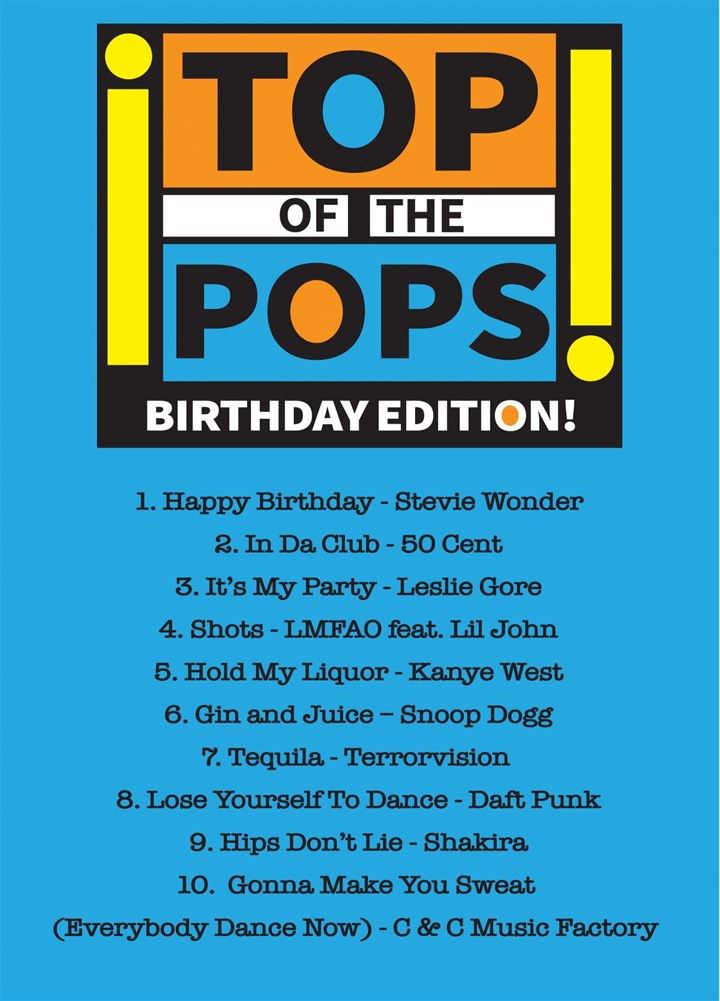 TOTP Birthday Edition Card