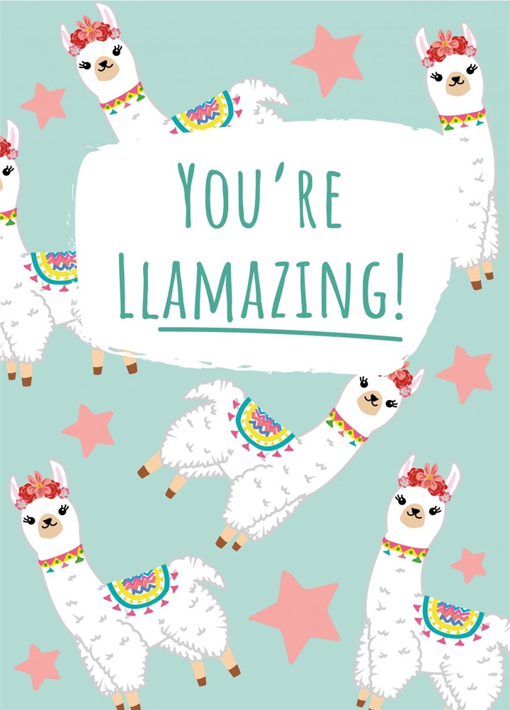 You're Llamazing - New Job / Congratulations Card