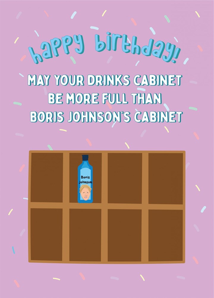 Boris Cabinet Birthday Card