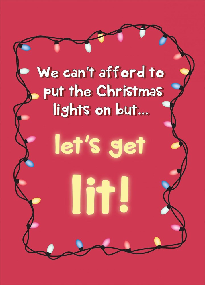 Let's Get Lit - Merry Christmas Card