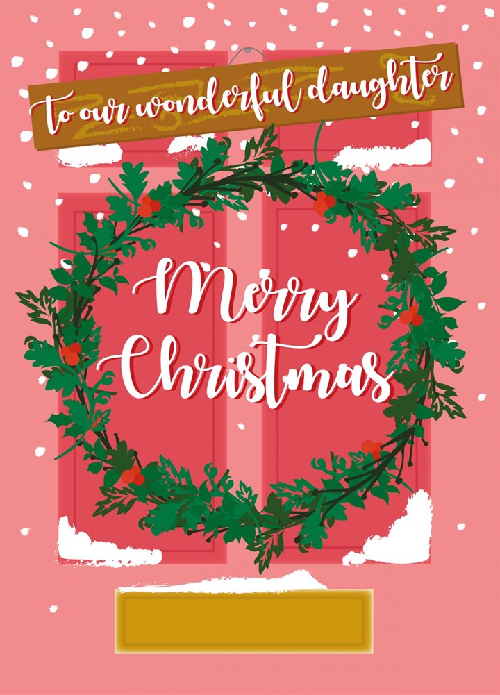 Merry Christmas Daughter Card