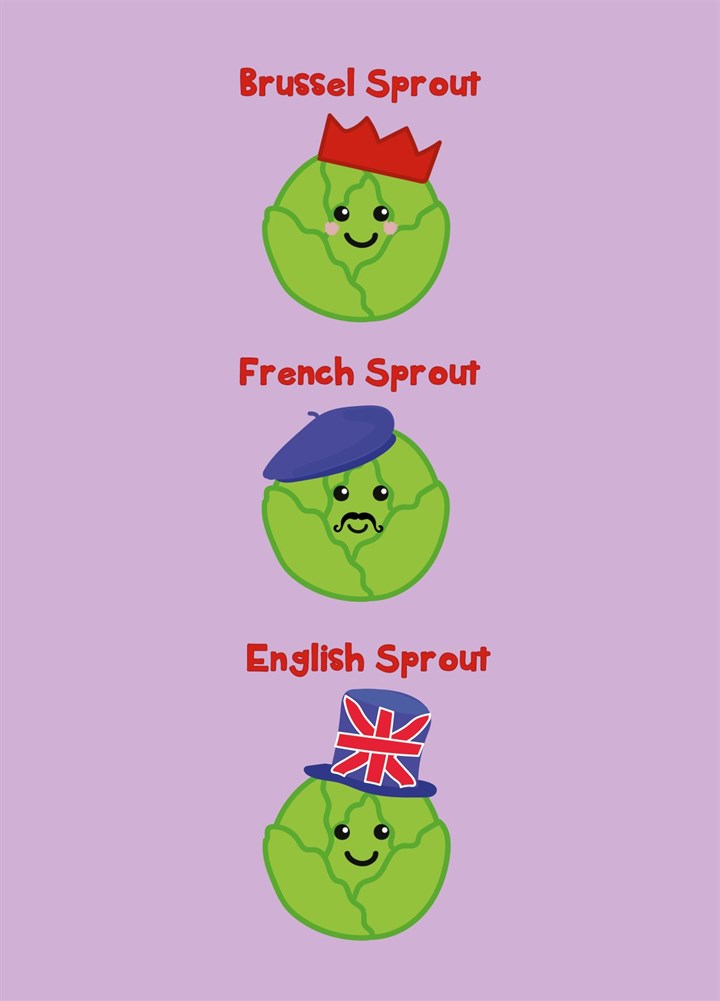 Brussel Sprout - Funny Christmas Card