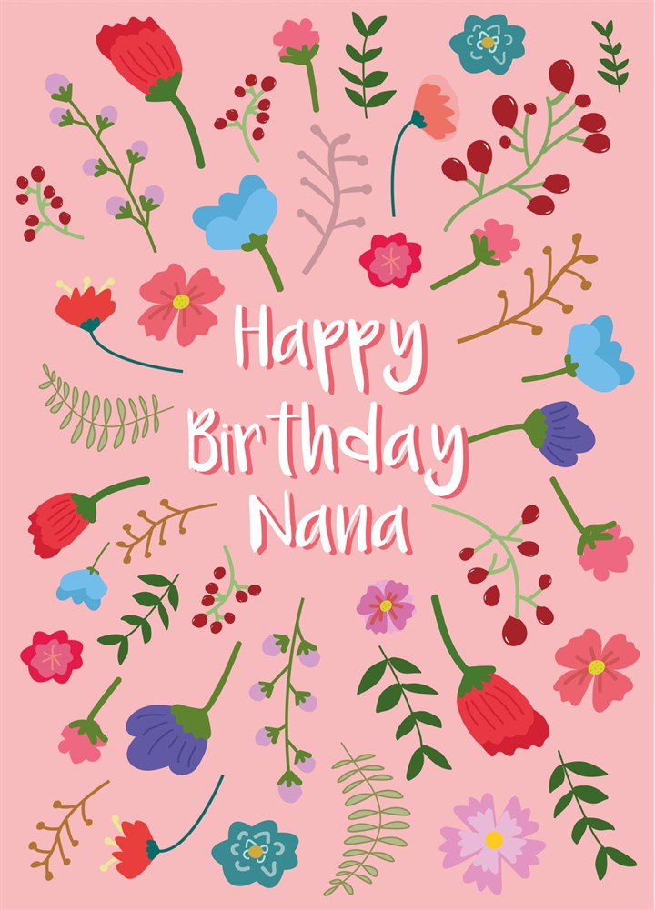 Happy Birthday Nana Card