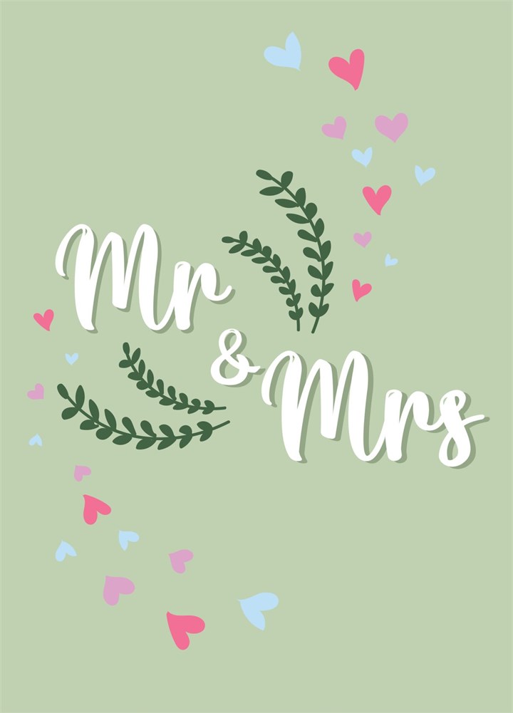 Mr & Mrs - Happy Wedding Day Card