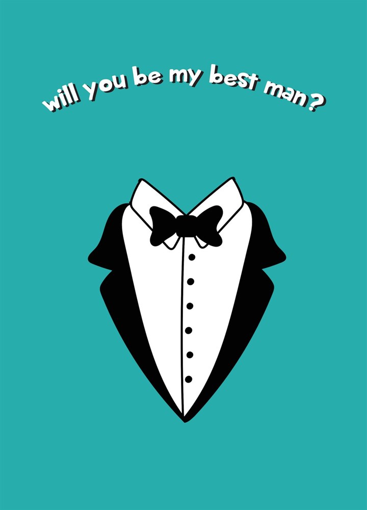 Be My Best Man - Wedding Card