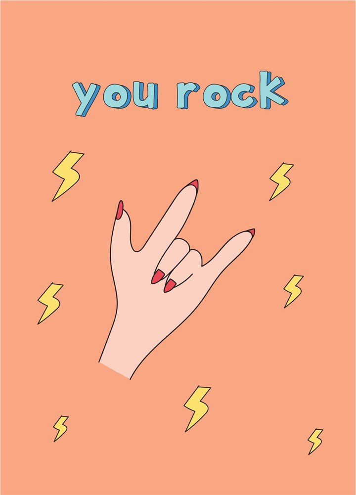 You Rock - Thanks Card