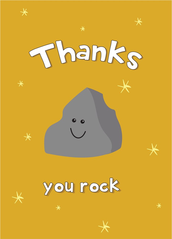 Thanks - You Rock Card